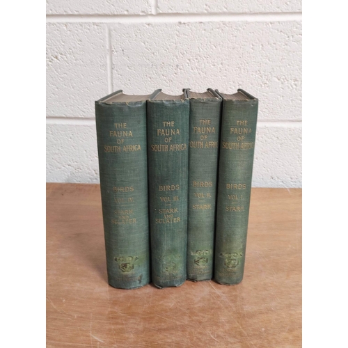 294 - STARK A. C. & SCLATER W. L.  The Birds of South Africa. 4 vols. Port. frontis, col. fl... 