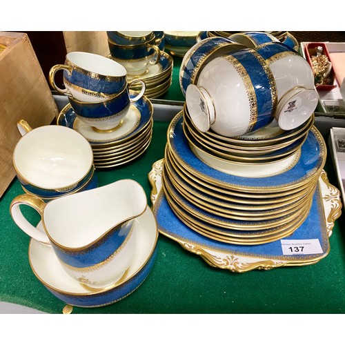 137 - Paragon part tea set, including side plates, cake plates etc