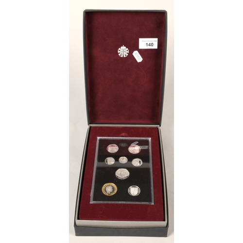 140 - Royal Mint 2007 United Silver proof coin setSilver proof coin set