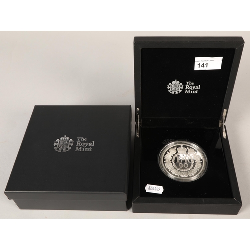 141 - The Royal Mint Queen Elizabeth 90 th Birthday commemorative coin in presentation case.156 grams... 