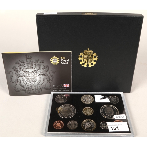 151 - The Royal Mint 2008 United Kingdom  proof coin collection.