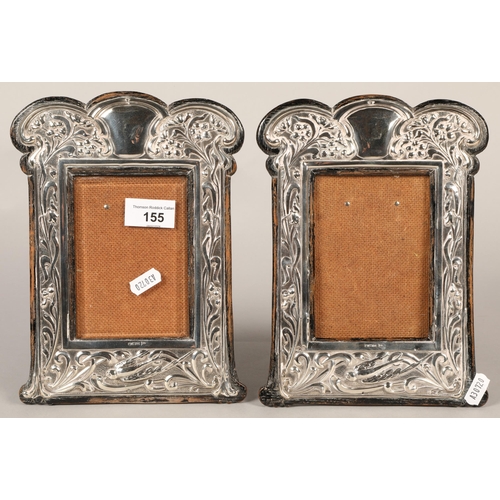 155 - Pair of silver photograph frames,  Sheffield 1905 (2)