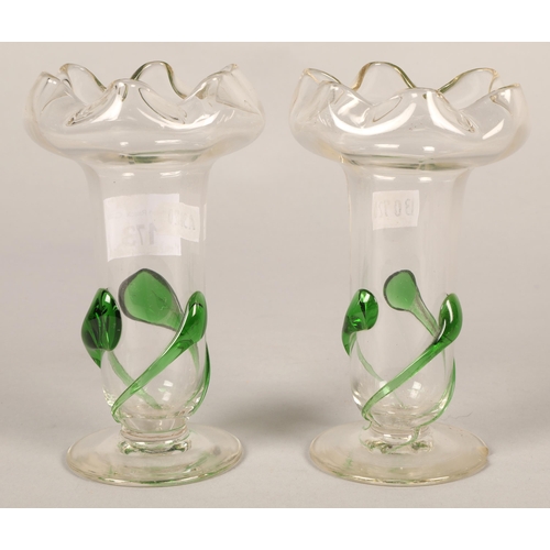 173 - Pair of Studio glass vases (2)