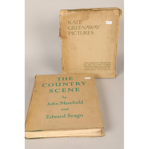 211 - The Country scene by John Masefield and Edward Seago 1 volume and another Kale Greenaway pictures (2... 