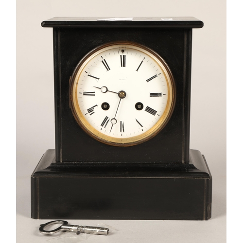 221 - Victorian marble cased mantle clock