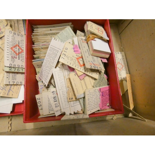 403 - Various vintage train tickets.