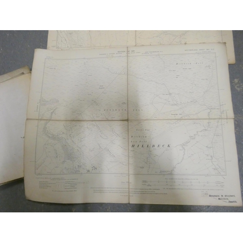 420 - Box of folding Ordnance Survey maps of Westmorland.