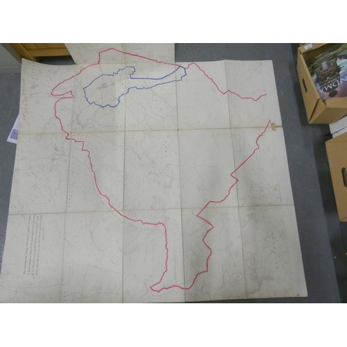 424 - Large Ordnance Survey map of Shap.