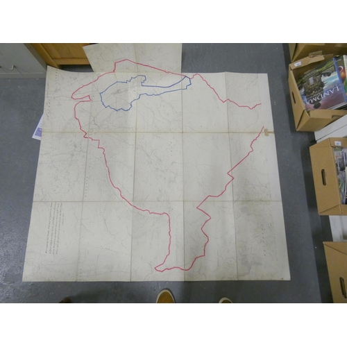 424 - Large Ordnance Survey map of Shap.