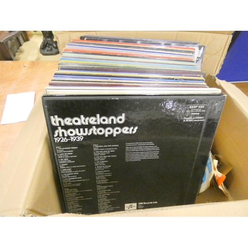 430 - Large box of vintage records.