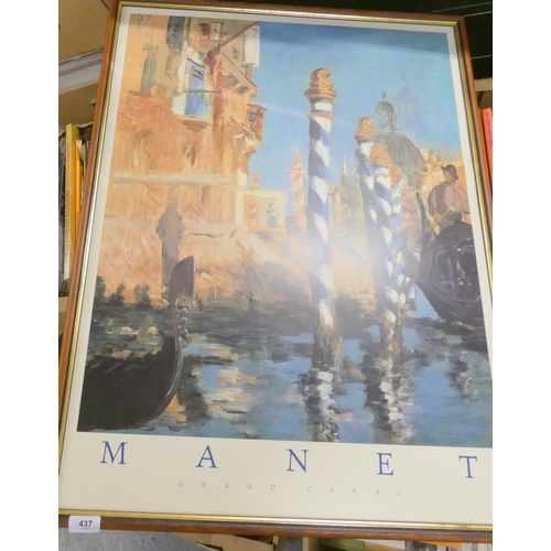 437 - Vintage large Manet print