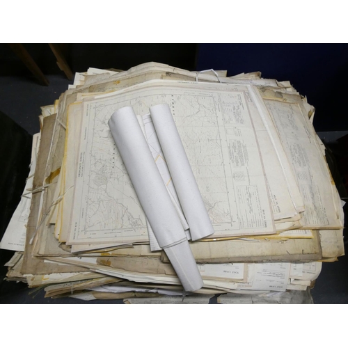 438 - Large stack of Victorian Onwards Northumberland and large Ordnance Survey maps including Cumbria.&nb... 