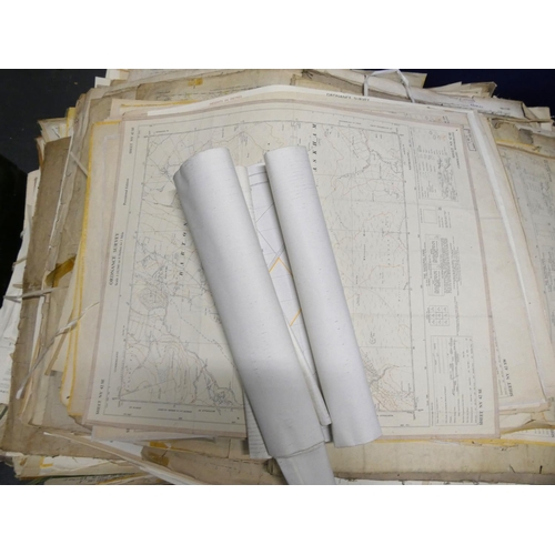 438 - Large stack of Victorian Onwards Northumberland and large Ordnance Survey maps including Cumbria.&nb... 