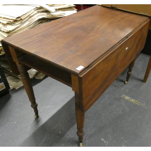 446 - Victorian mahogany Pembroke table.