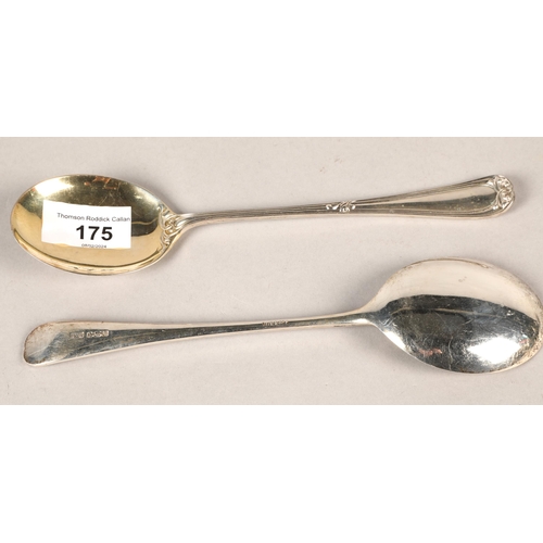 175 - Two silver table spoons, Sheffield