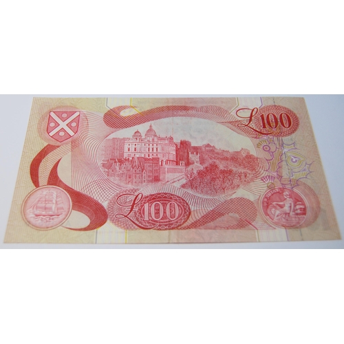 169 - Bank of Scotland uncirculated £100 banknote from the Walter Scott series, 133-2, issued September 6,... 