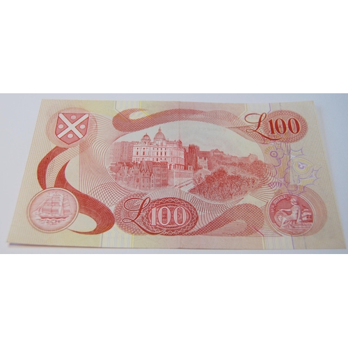 170 - Bank of Scotland uncirculated £100 banknote from the Walter Scott series, 133-5, issued June 10, 198... 