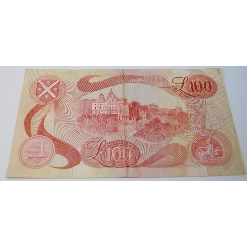 171 - Bank of Scotland uncirculated £100 banknote from the Walter Scott series, 133-5, issued October 15, ... 