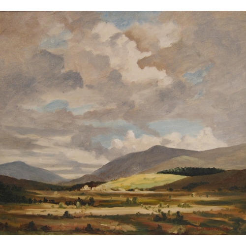 330 - TG Caddick Adams (British)Kingussie, InvernessSigned and dated '49, oil on canvas, 39cm x 44cm.... 