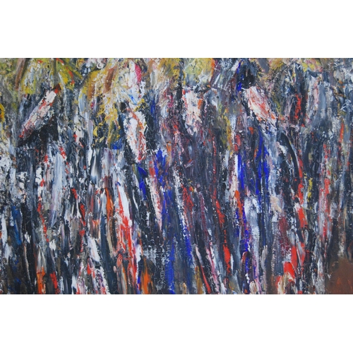 334 - Beris (20th Century)AbstractSigned, acrylic on canvas, 64cm x 80cm.