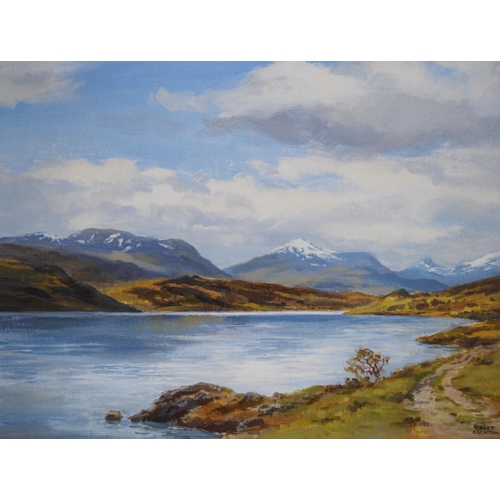 346 - Robert Egginton (English, b. 1943)The Ben Nevis Range from Loch LagganSigned, oil on board, 43.5cm x... 