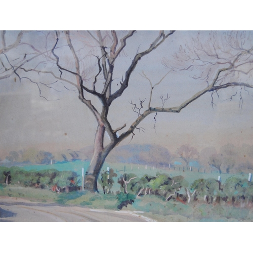 350 - William Miles Johnston (Scottish, 1893 - 1974)Sandside RoadWatercolour, 36.5cm x 47cm.  ARRTitle ver... 