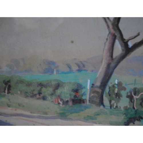 350 - William Miles Johnston (Scottish, 1893 - 1974)Sandside RoadWatercolour, 36.5cm x 47cm.  ARRTitle ver... 