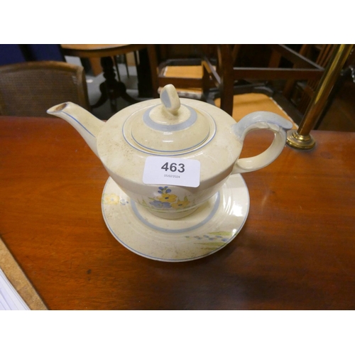 463 - Nirvana shape Art Deco New Hall tea pot.