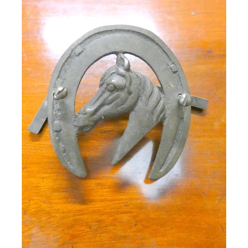 473 - Vintage horseshoe car badge