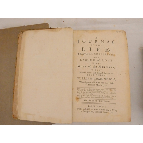 274 - CHALKLEY THOMAS.  A Journal or Historical Account of the Life, Travels & Christian Exp... 