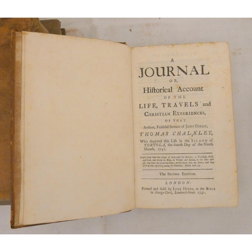 274 - CHALKLEY THOMAS.  A Journal or Historical Account of the Life, Travels & Christian Exp... 