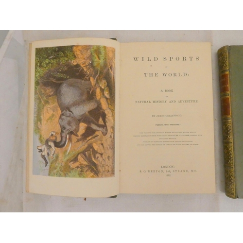 295 - GREENWOOD JAMES.  Wild Sports of the World. Chromolitho frontis & plates, other plates... 