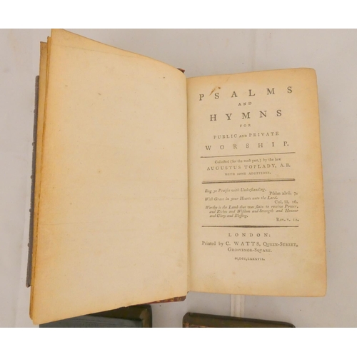 18 - TOPLADY AUGUSTUS.  Psalms & Hymns for Public & Private Worship. 19th cent. maroon morocco gi... 