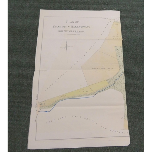 76 - Documents - Ephemera - Northumberland.  1878. Sale particulars with large plan 22