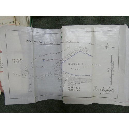 78 - Documents - Ephemera - Lancashire - Accrington.   19th century. Part of the Hargreaves fam... 