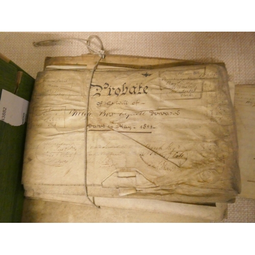 87 - Documents - Ephemera - Buckinghamshire.  18th-19th century accumulation of old lawyer deed... 