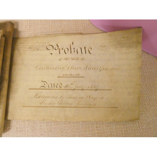 87 - Documents - Ephemera - Buckinghamshire.  18th-19th century accumulation of old lawyer deed... 