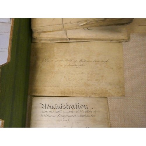 87 - Documents - Ephemera - Buckinghamshire.  18th-19th century accumulation of old lawyer deed... 