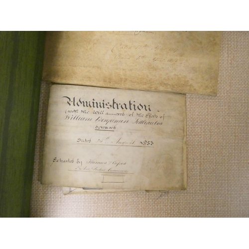 87 - Documents - Ephemera - Buckinghamshire.  18th-19th century accumulation of old lawyer deed... 