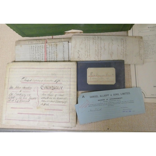 89 - Documents - Ephemera - Staffordshire.  Collection of 19th to early 20th century documents,... 