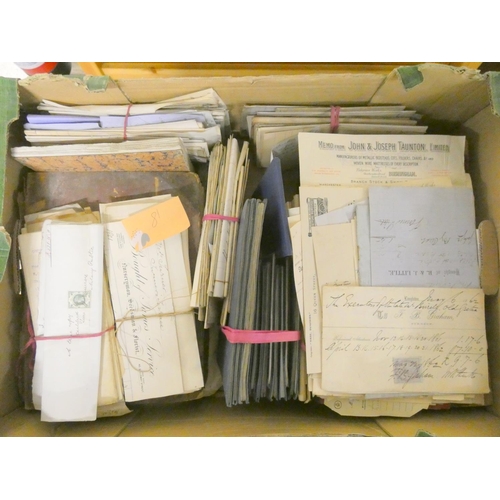 90 - Documents - Ephemera - Scotland.  19th-20th century accumulation of old legal papers, docu... 