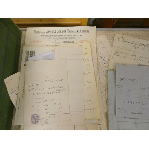 90 - Documents - Ephemera - Scotland.  19th-20th century accumulation of old legal papers, docu... 