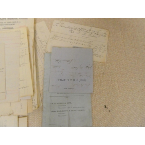 90 - Documents - Ephemera - Scotland.  19th-20th century accumulation of old legal papers, docu... 