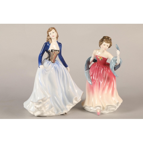 315 - Two Royal Doulton figures, 'Happy Anniversary Blue' & 'Amy's Sister'