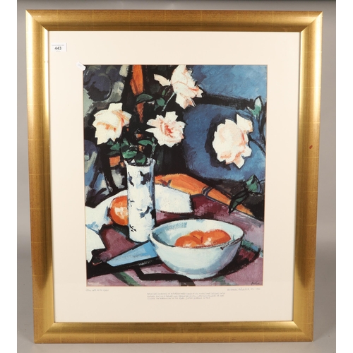 443 - Framed Peploe & Cadell prints (2)Still life 44 x 58 cm (87 x 72 incl frame )Chair 63 x 50 ( 94 x... 