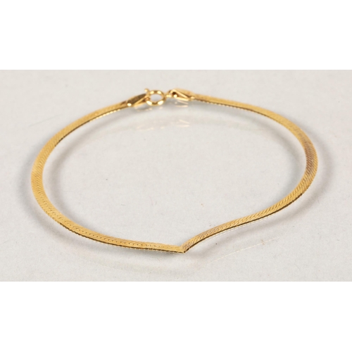 78 - 9 ct gold bracelet, 1 gram