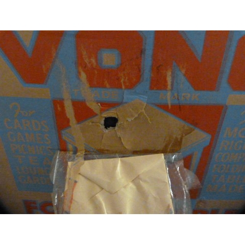 101 - Vono folding table, boxed.