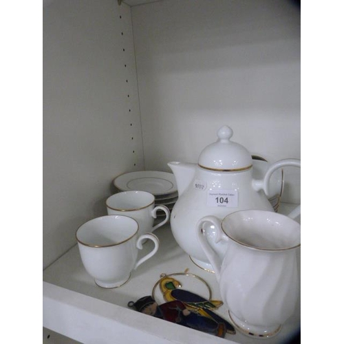 104 - Noritake part tea set.