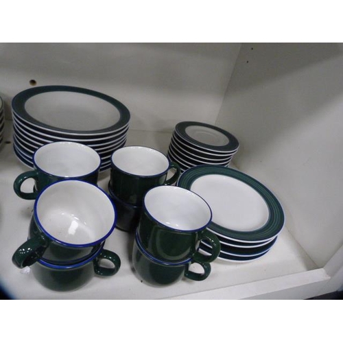 121 - Rayware part breakfast set and other dinner plates (one shelf).