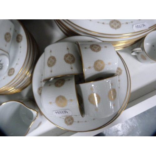 136 - Noritake 'Sovereign' pattern tea, coffee and dinner set (one shelf).